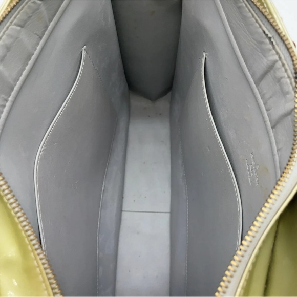 Auth Louis Vuitton  Monogram Vernis Gris Columbus M91028 Tote Bag GUC - Picture 14 of 17